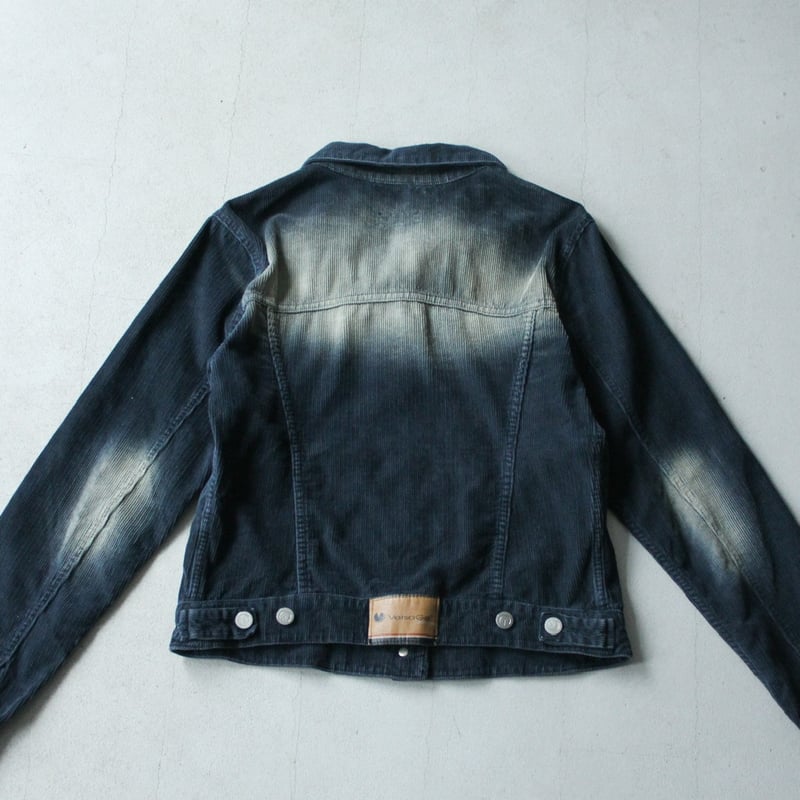 90s Fade design tracker type corduroy jacket |
