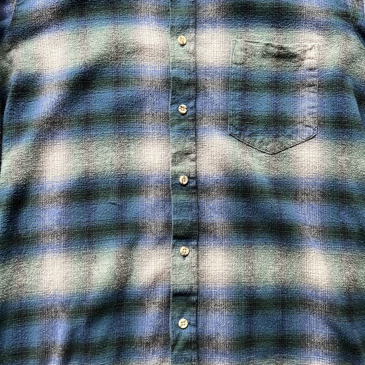 トップス VAN HEUSEN ombre check rayon shirt 90s Van Heusen ombre check cotton shirt | sui &