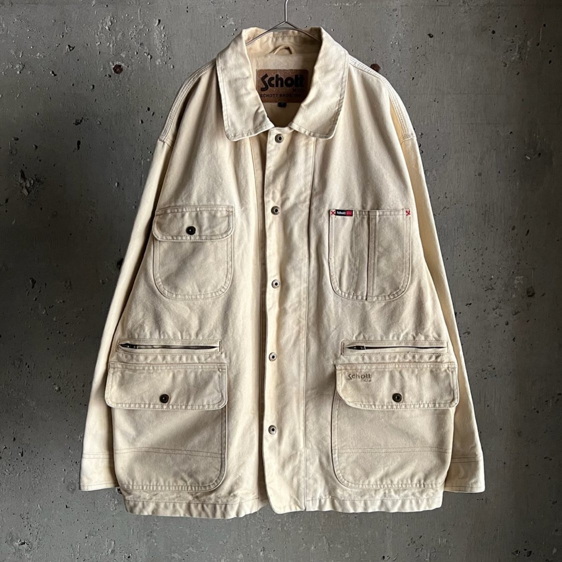 schott カバーオール　ペイント ジャケットのみ 完売品 schott カバーオール ペイント ジャケットのみ 完売品