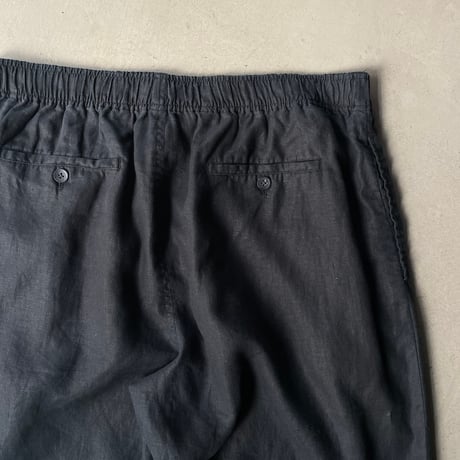 Pusser's west indies black linen wide pants
