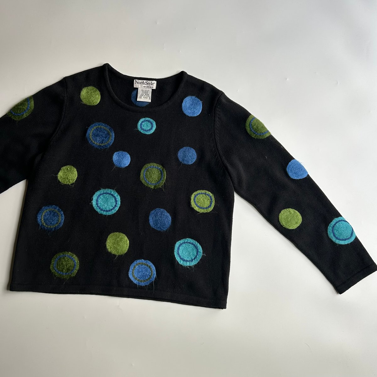 90's Dot pattern cotton knit | sui & shara