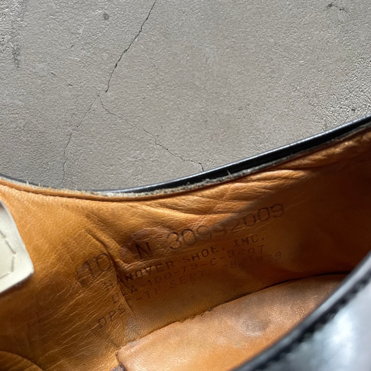 靴 us navy 70s 70s US NAVY USN OXFORD SERVICE SHOES 6R - RICUR