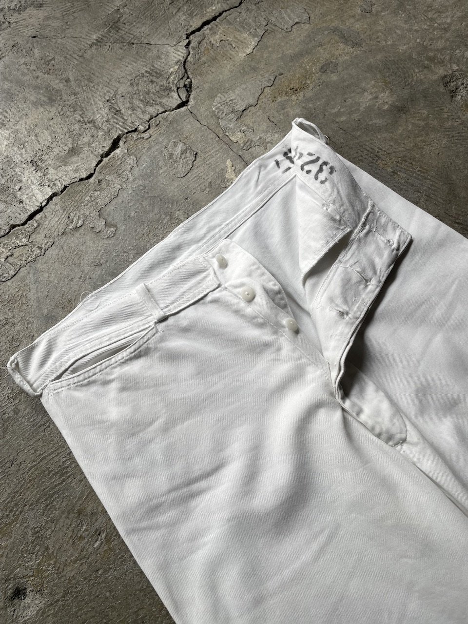 40s US NAVY Sailor Pants White 巻きパンツ 40年代~ “W30位” U.S.NAVY セーラーパンツ 白 ホワイト