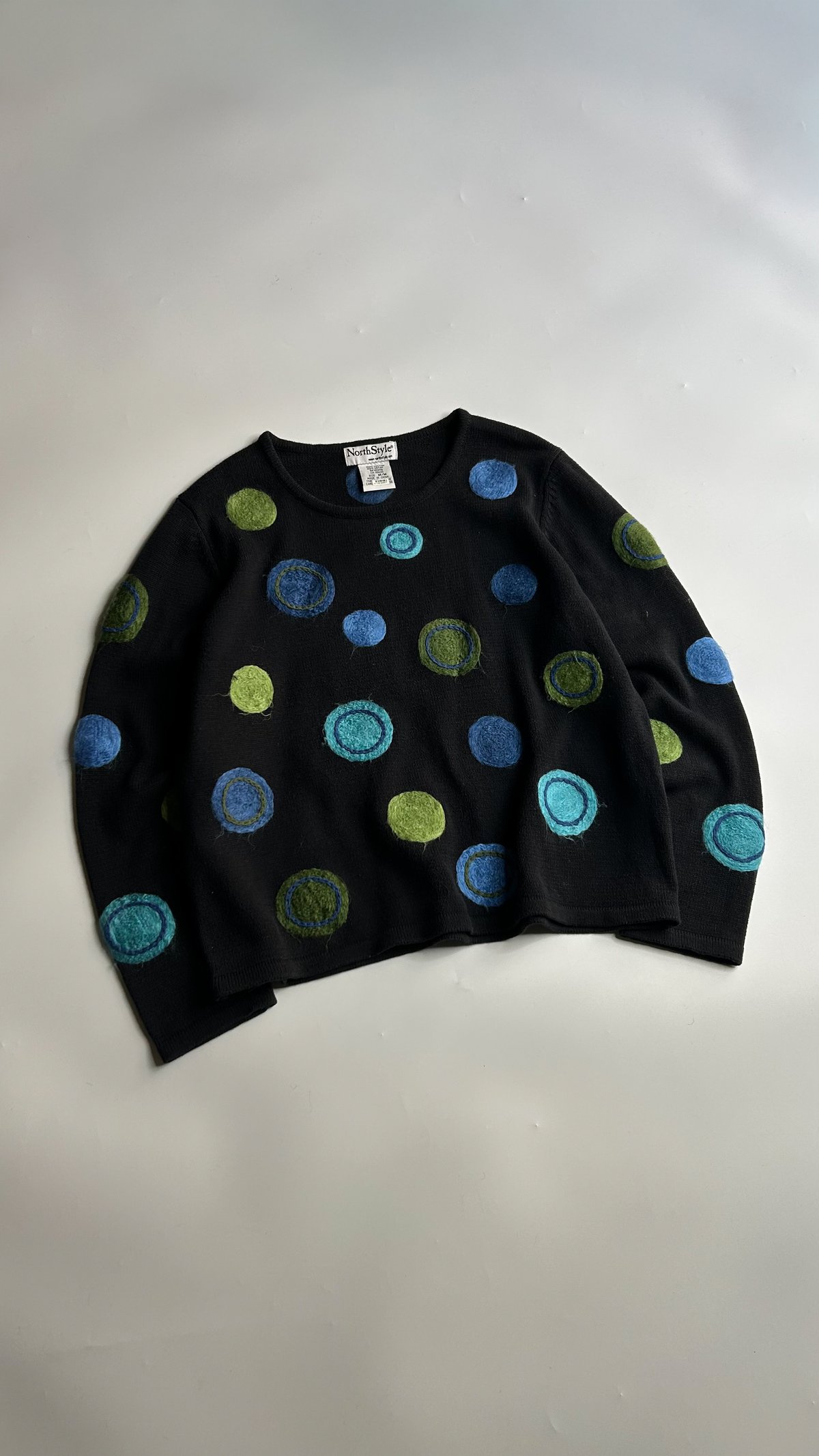 90's Dot pattern cotton knit | sui & shara