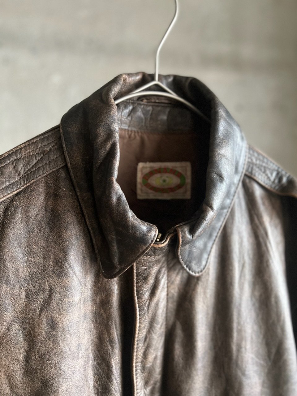 80s banana republic A-2 type flight jacket | su...