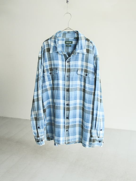 00s ORVIS plaid pattern cotton shirts｜オービス