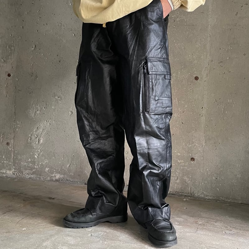ムーンエイジデビルメント　レザーカーゴパンツ ムーンエイジデビルメント レザーカーゴパンツ