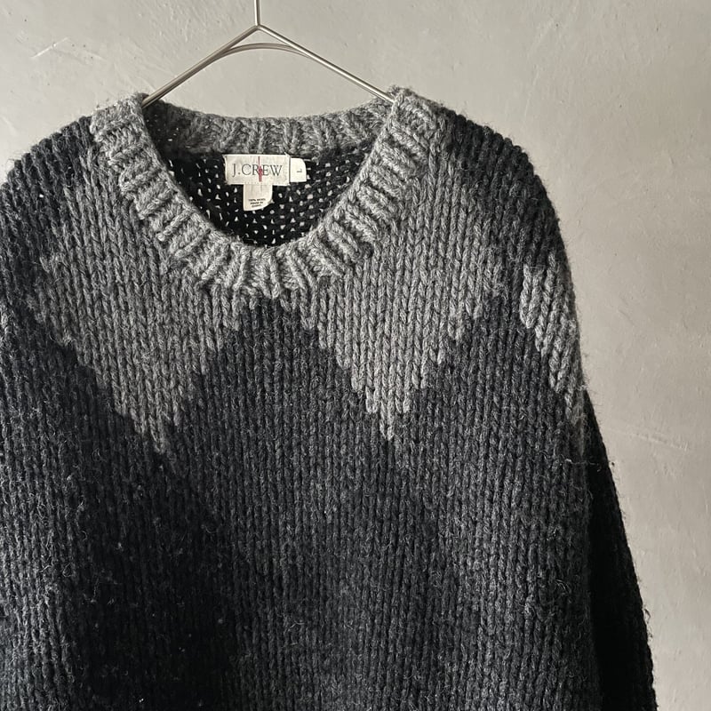 90s J.CREW ブラック　Lサイズ　名作　ボトルネック　wool100% 90s J.CREW ブラック Lサイズ 名作 ボトルネック wool100