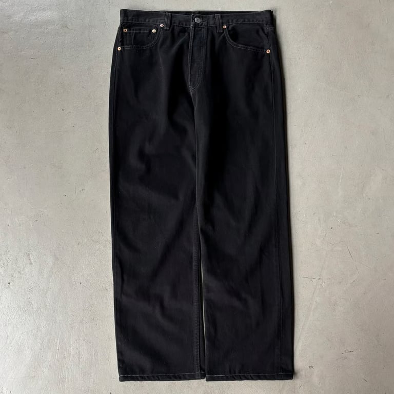 90年代 リーバイス デニムパンツ（1998 Levi’s 501 black denim pants）
