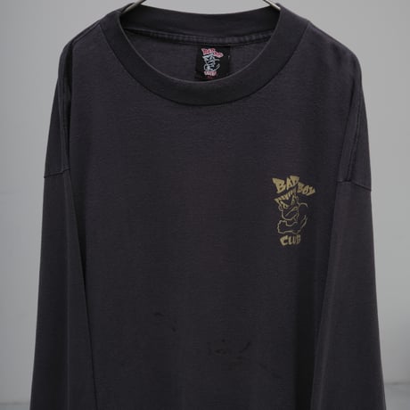 90s Bad boy faded both sides print T-shirt