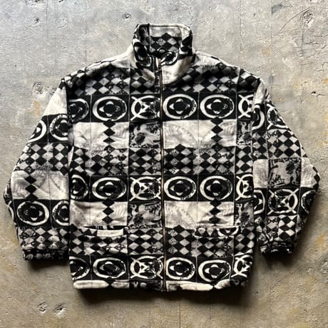 〜90s total pattern fleece jacket