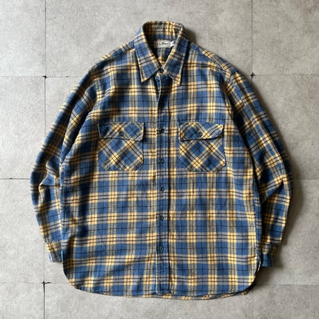 〜80s L.L.Bean cotton×polyester plaid shirt