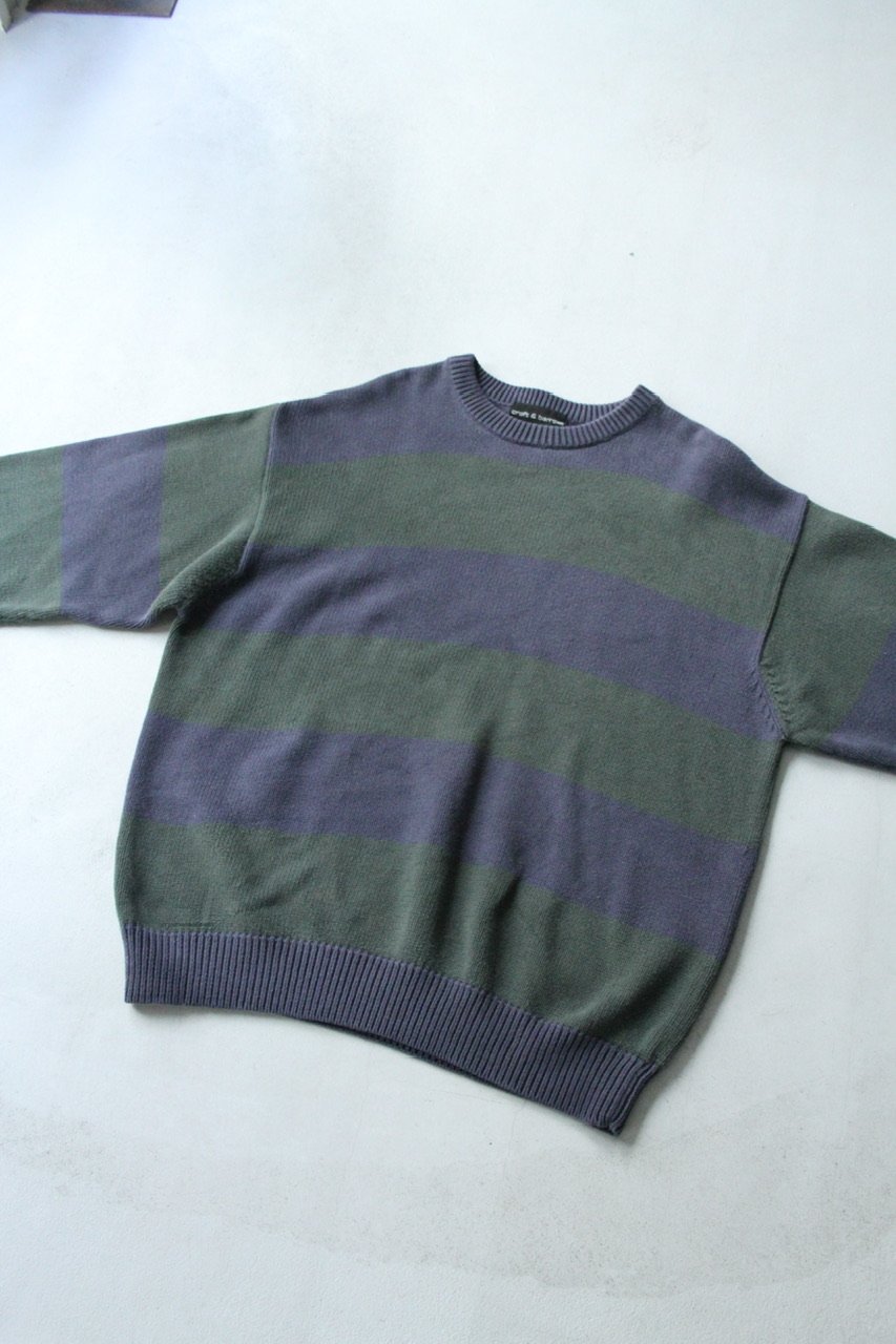 90s Croft & barrow stripe pattern cotton knit s