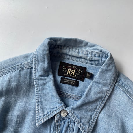 RRL cotton×linen work shirt