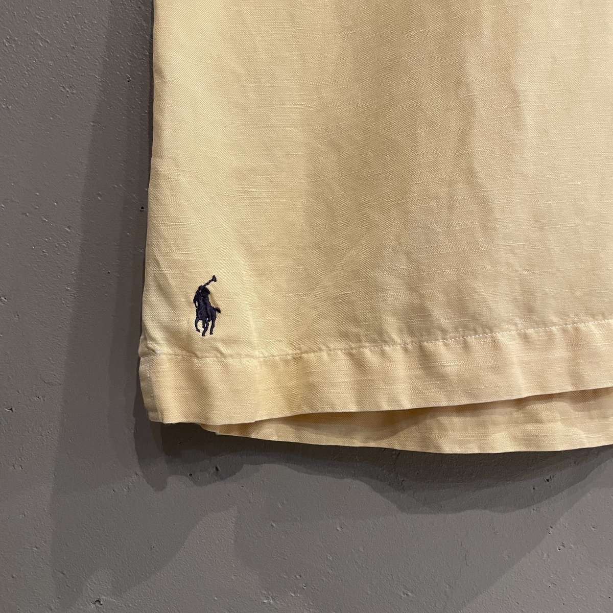 90s ポロバイラルフローレン CALDWELL Silk/Linen イエロー 90s ポロバイラルフローレン CALDWELL Silk/Linen イエロー 90s