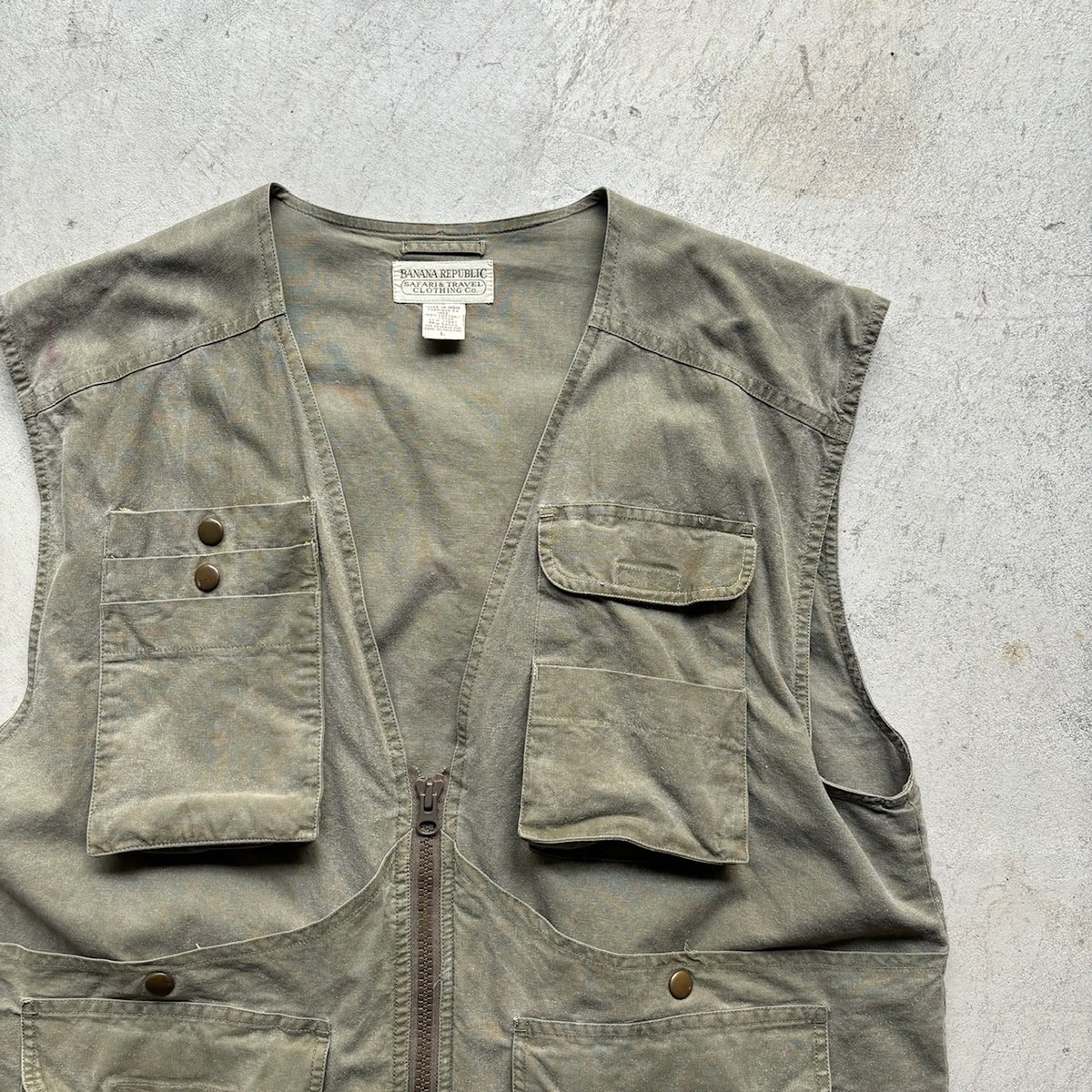 90s〜 Banana Republic 本革 サファリ ハンティングベスト 楽天市場】80年代 Banana Republic バナナリパブリック レザー
