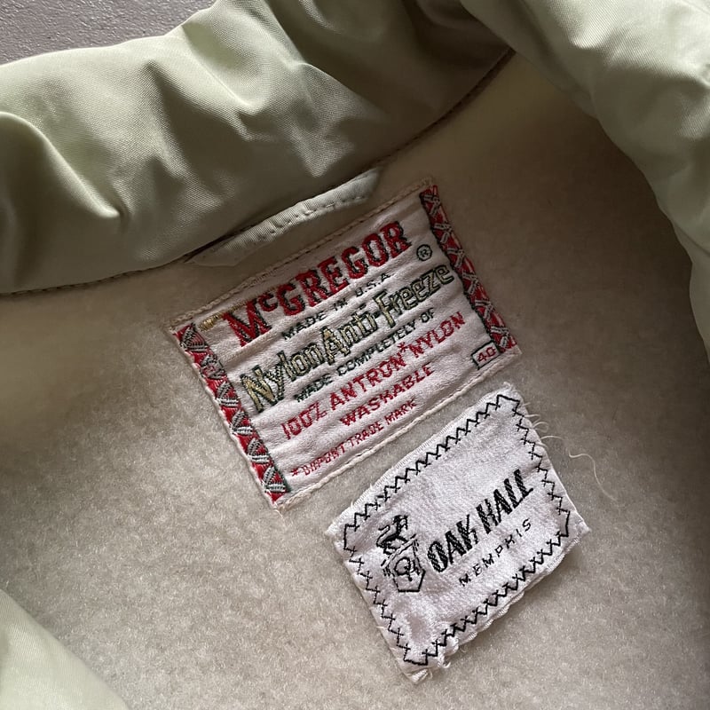 60's McGREGOR USA製 \"Nylon Anti-Ferrze\"42 60's〜McGREGOR Nylon Anti-Freeze | CUSTOM FEVER