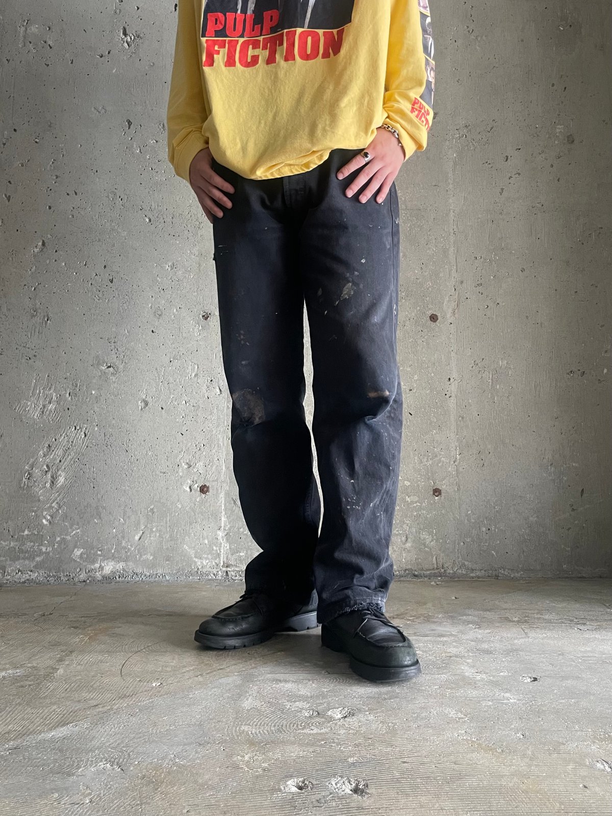 90's Levi's 501 black denim pants 