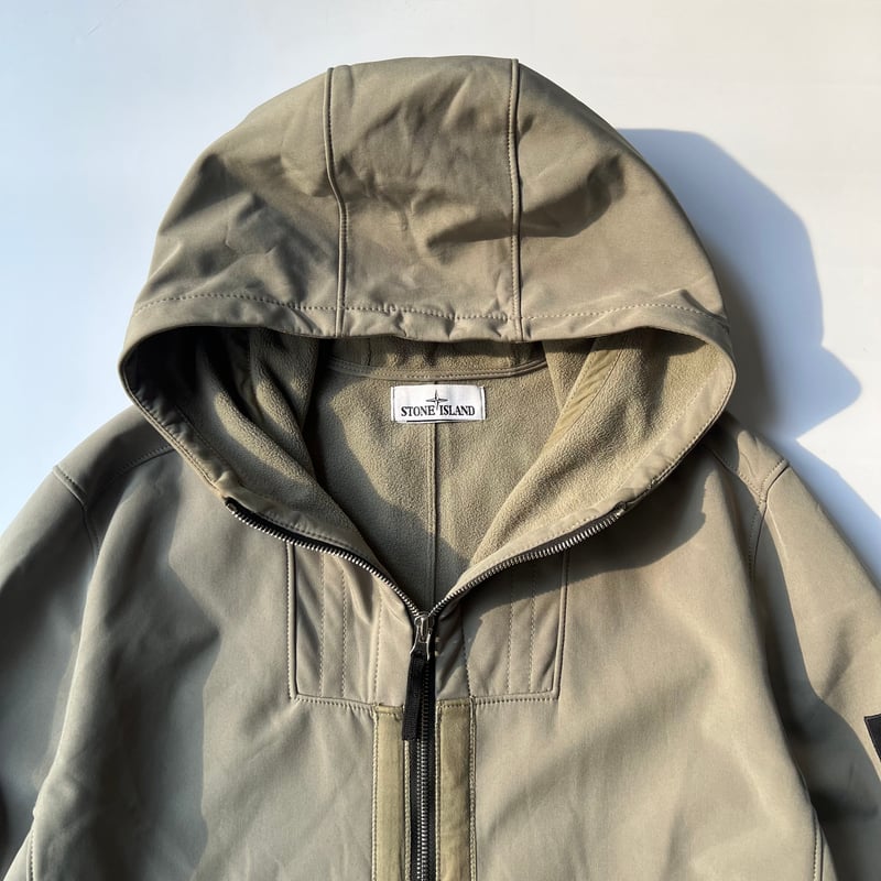 STONE ISLAND soft shell-R hoodie jacket | sui