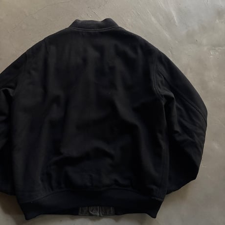 90s Lacoste type MA-1 wool jacket