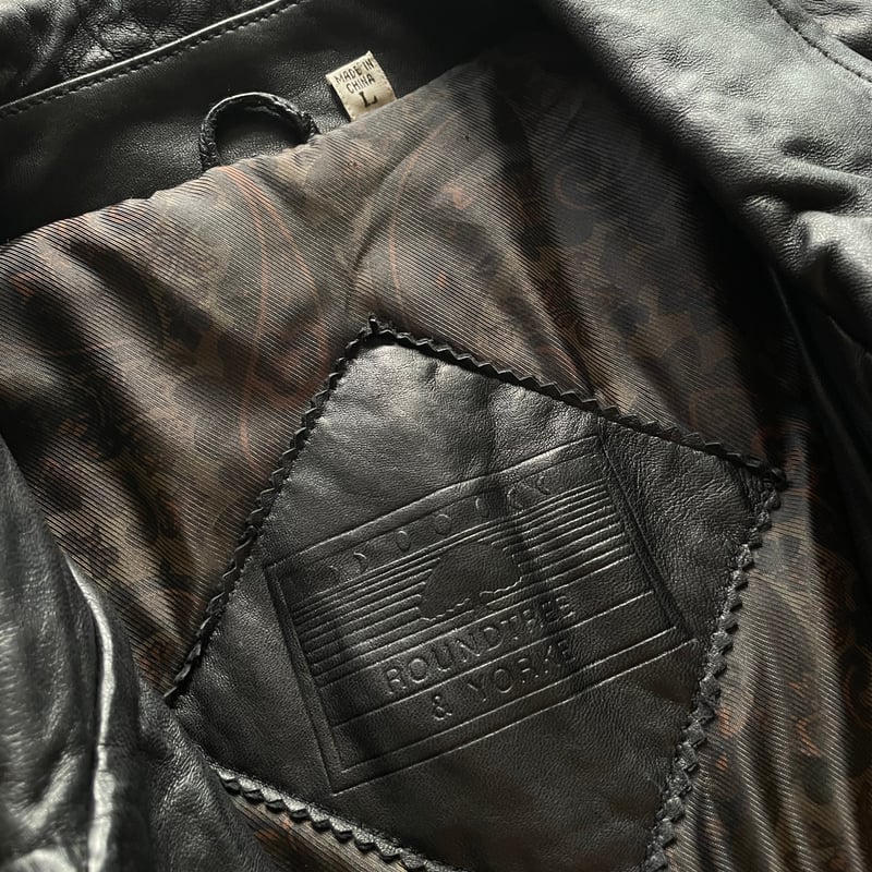 90s roundtree&yorke レザージャケット 美品 古着屋翠購入 Roundtree&Yorke lamb leather jacket | sui & shara