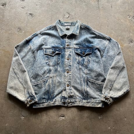 80s〜GEORGE MARCIANO for GUESS tracker type denim jacket