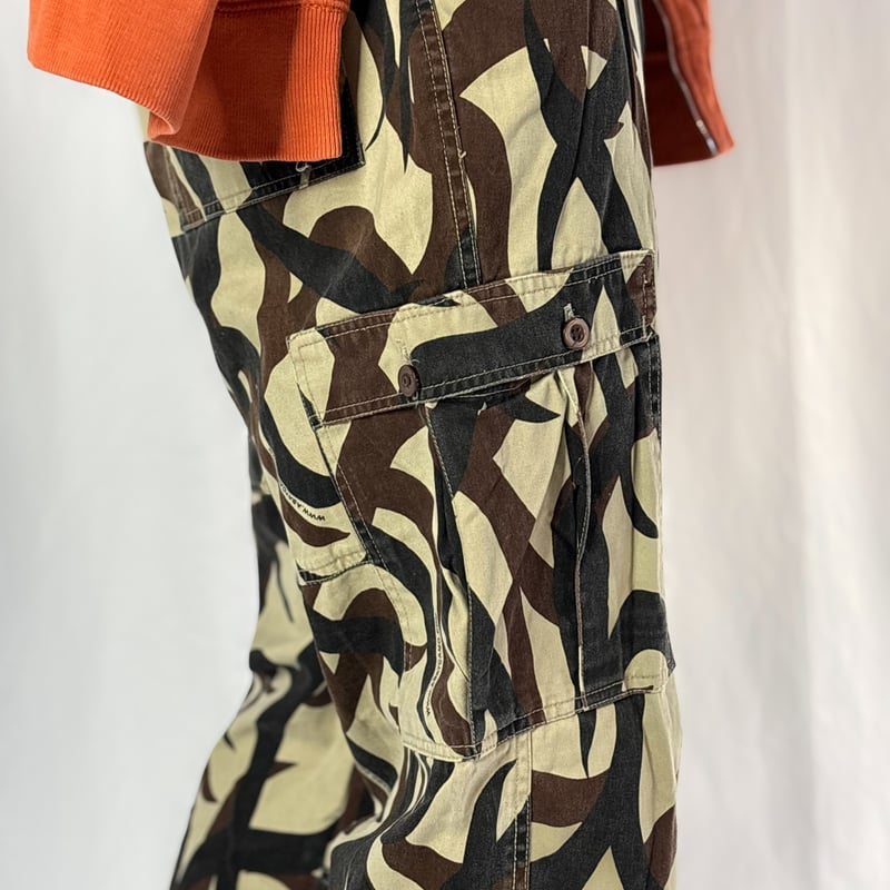 90's ASAT tribal camouflage cargo pants | sui &