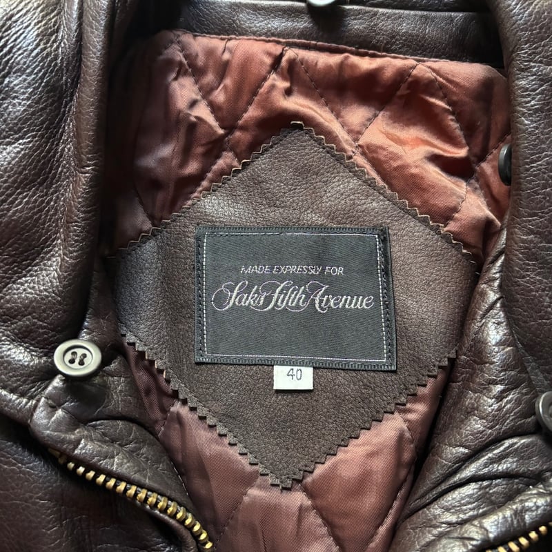 80s〜 Saks fifth avenue G-1 type leather jacket