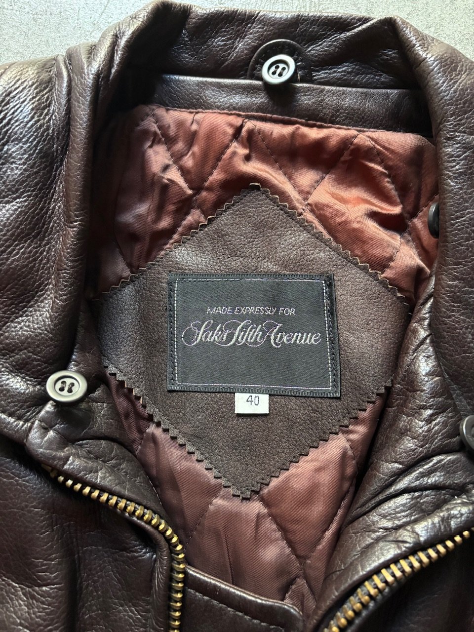 80s〜 Saks fifth avenue G-1 type leather jacket