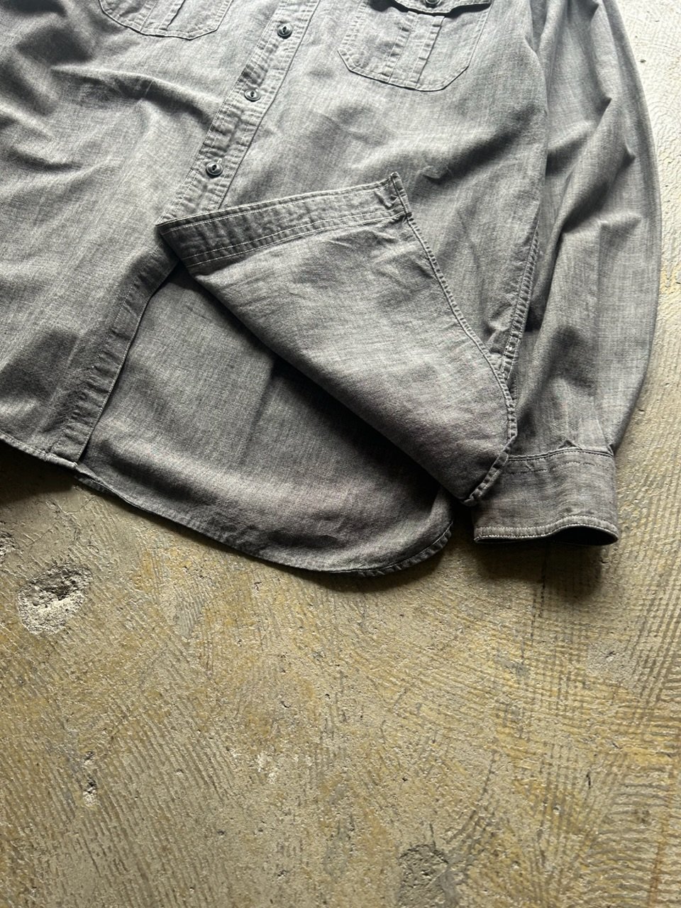 90s ラルフローレン DONINGTON グレーシャンブレーシャツ チンスト 90s Polo Ralph Lauren “DONINGTON” work shirt |