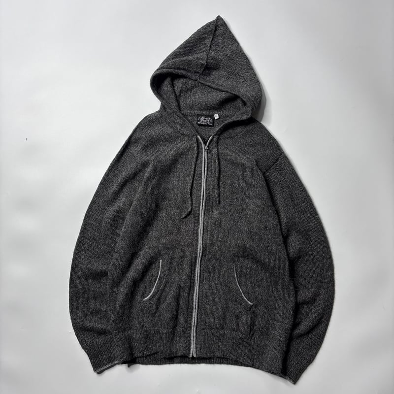 90's Alpaca knit zip up hoodie | sui & shara