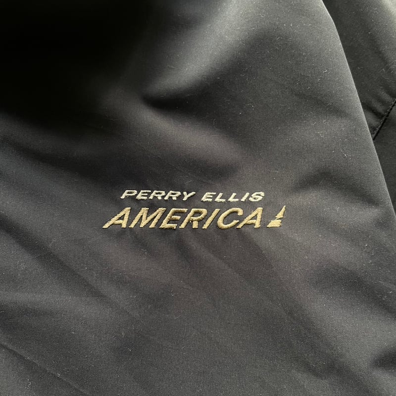 Perry Ellis “America”logo 2tone zip jacket | su