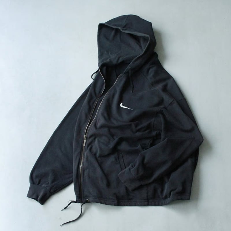 90s~ NIKE logo design zip-up sweat hoodie | sui