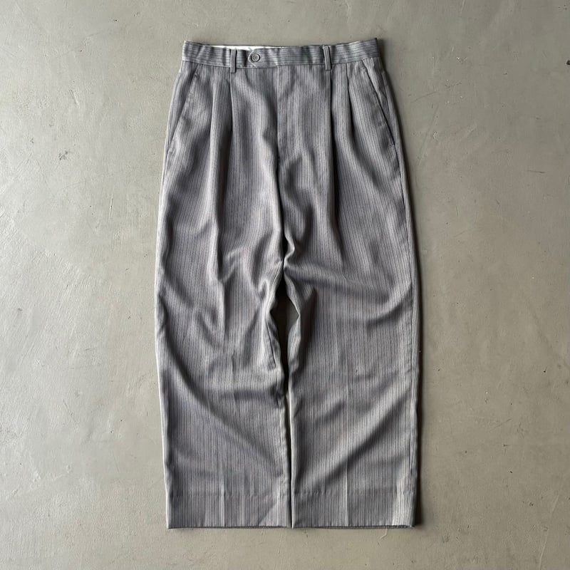 90s Eddie domani striped 2tuck slacks | sui & s