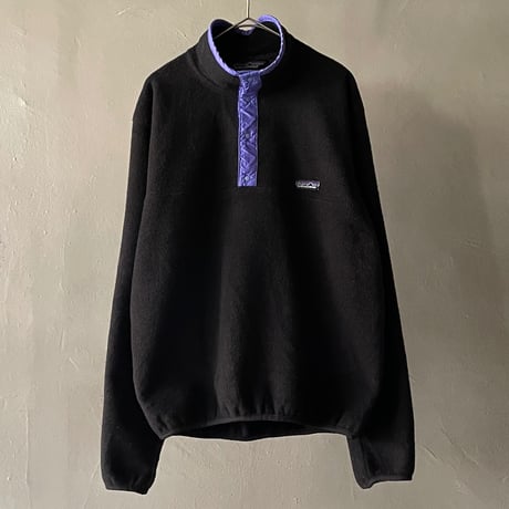 1988 Patagonia synchilla snap-t neck ″Black″｜パタゴニア