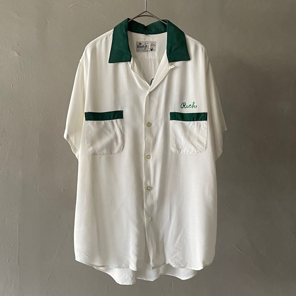 dunhill　ボーリングシャツ　シェーファービール 60s Dunhill bowler rayon bowling shirts | sui &