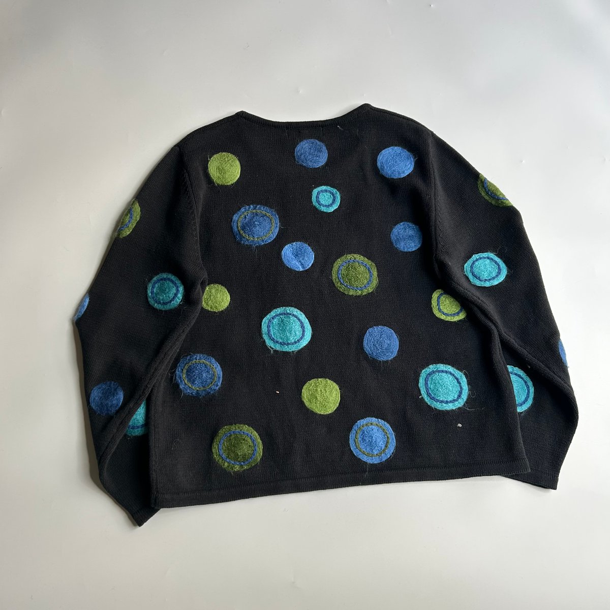 90's Dot pattern cotton knit | sui & shara