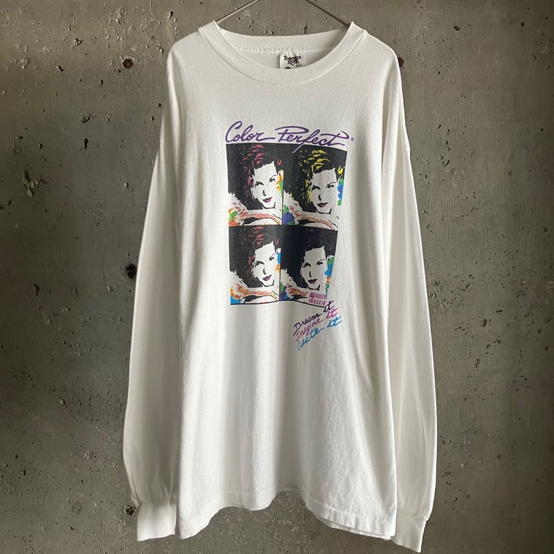 90s Wella ウエラ　美容企業　ヴィンテージフォトTシャツ　企業Tシャツ 90s Wella ウエラ 美容企業 ヴィンテージフォトTシャツ 企業Tシャツ