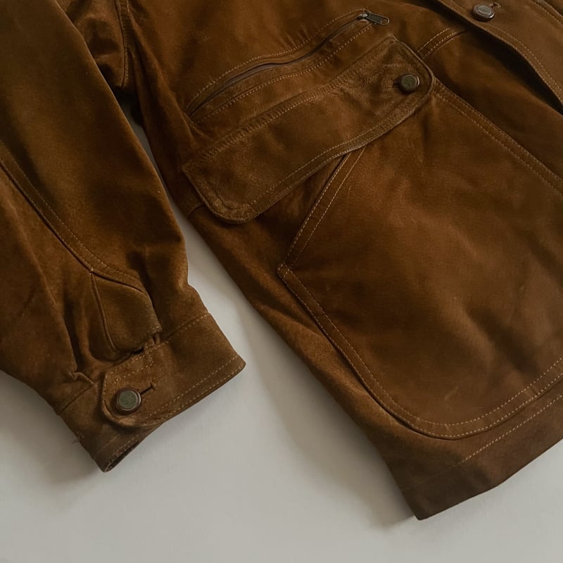 80s~ Burberrys swiching collar suede hunting ja 80s~ Burberrys swiching collar suede hunting ja