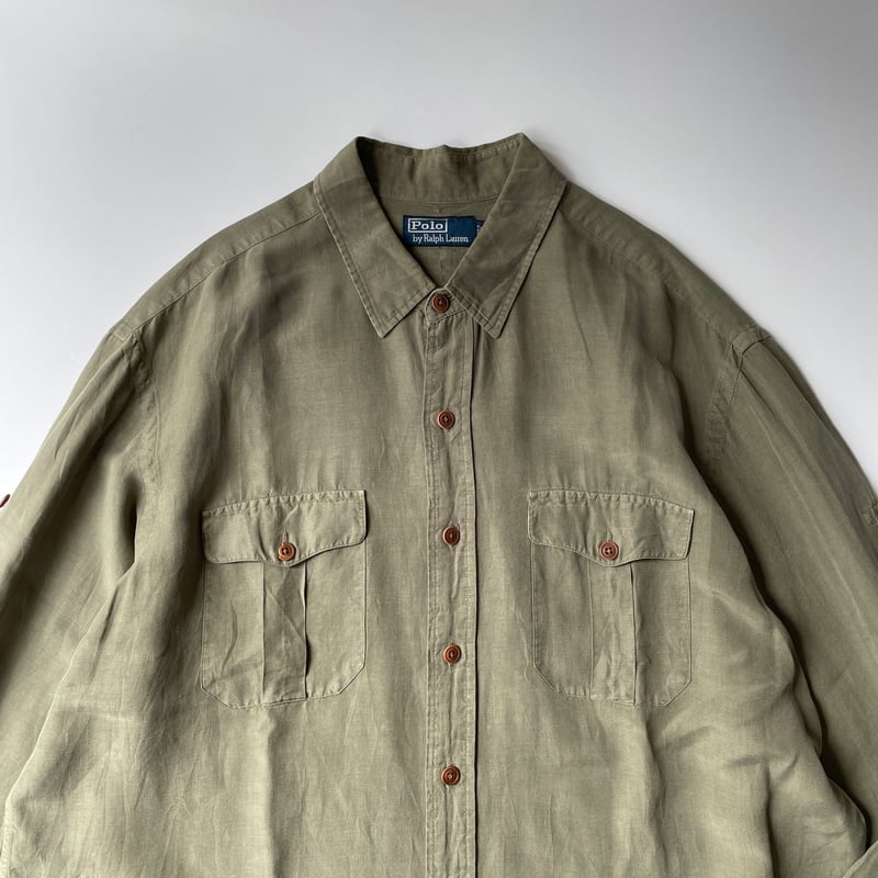90s Ralph Lauren linen safari shirt | sui & shara