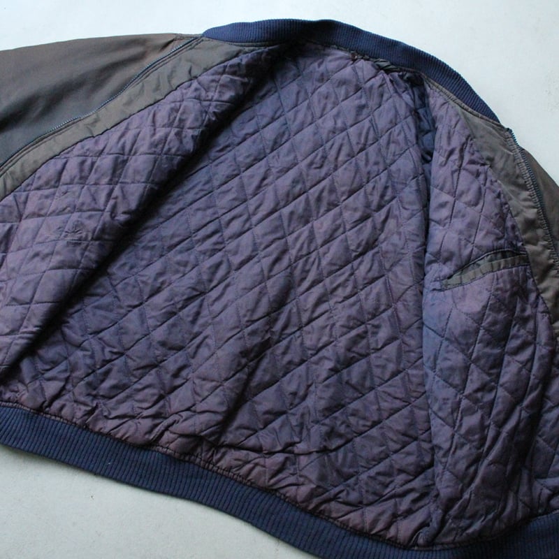 雰囲気◎　90S　BACK FIRE　紫　MA-1　刺繍　ボンバージャケット 47a19912dffc59d6ab04c25c3bd9b7