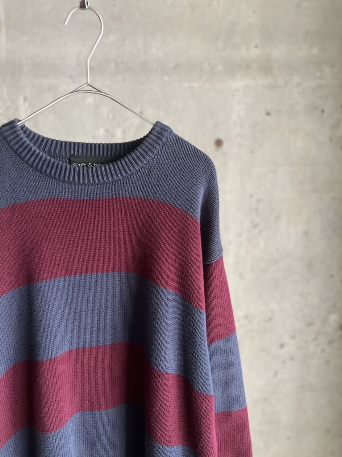 90s croft&barrow border cotton knit | sui & shara