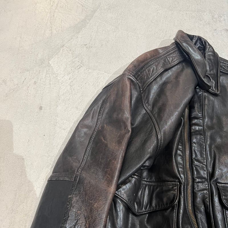 80s BANANA REPUBLIC A-2 Type レザー ジャケット 80's Banana republic A-2 type leather jacket |