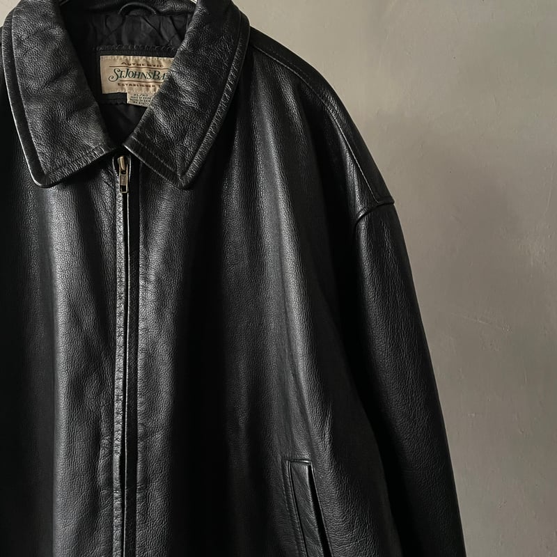 ジャケット・アウター ST.JOHN'S BAY Leather Jacket 雰囲気系】ST.JOHN'S BAY Leather Jacket 80s - メルカリ