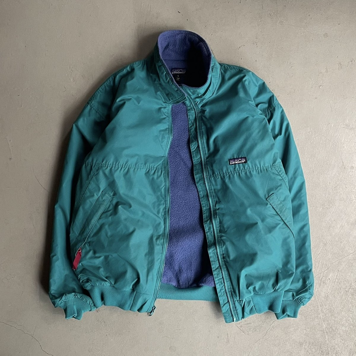 90s Patagonia shelled synchilla jacket “made in