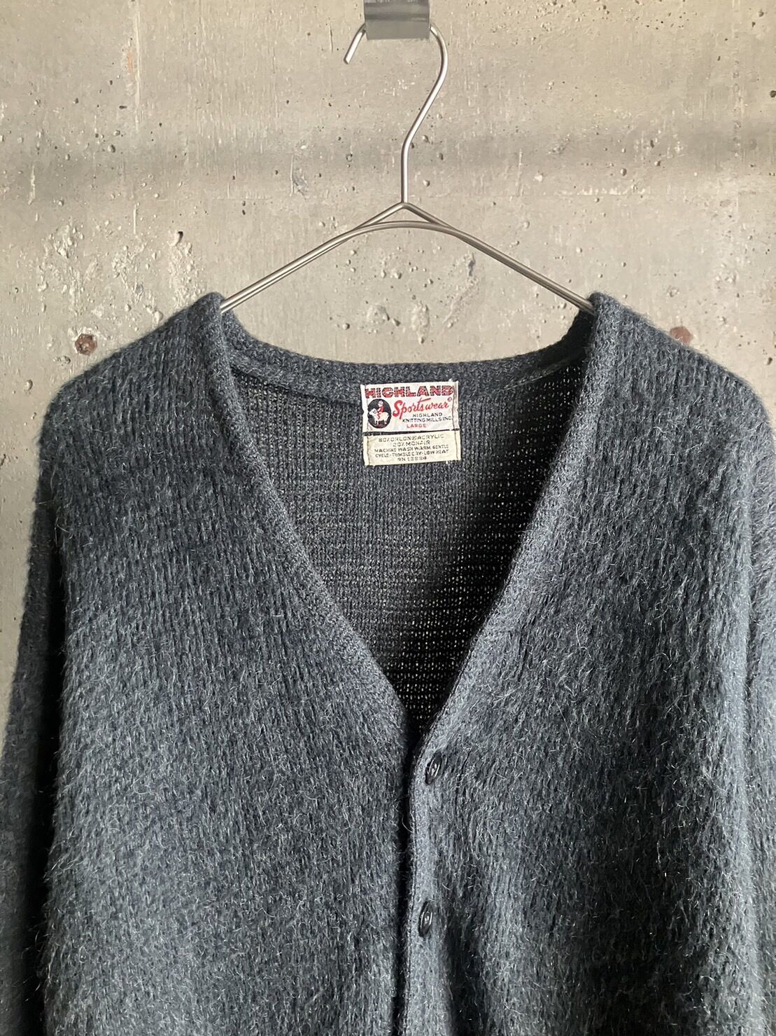 60~70s HIGHLAND Sportwear ウールモヘアカーディガンL灰 60~70s HIGHLAND Sportwear ウールモヘアカーディガンL灰 - メルカリ