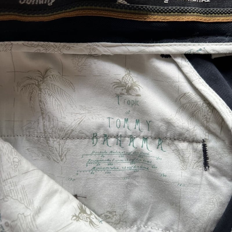 90s  Bahama シルク 2タックスラックス ビンテージ usa 90s Tommy Bahama 2tuck silk slacks | sui & shara
