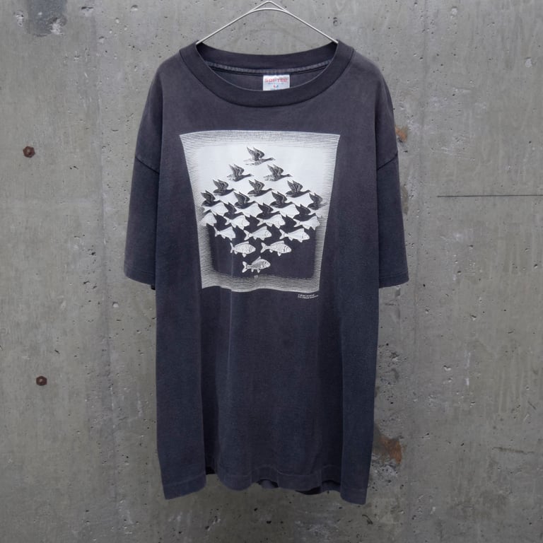 プリントTシャツ（'89 M.C.Ecsher "Sky and Water" art print tee）