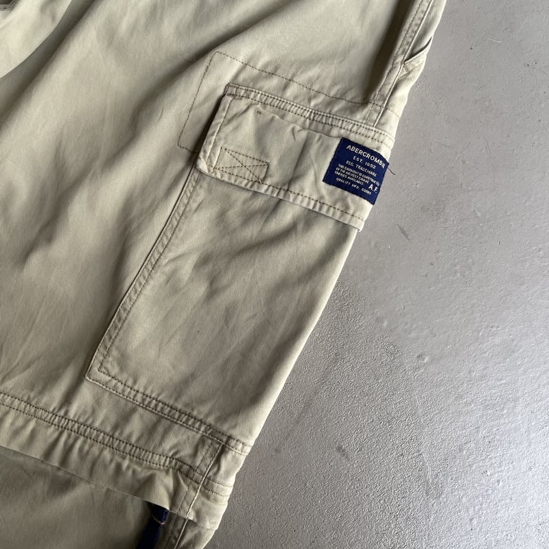 (古着)00〜90s abercrombie&fitch ワイドチノパン 古着)00〜90s abercrombie&fitch ワイドチノパン