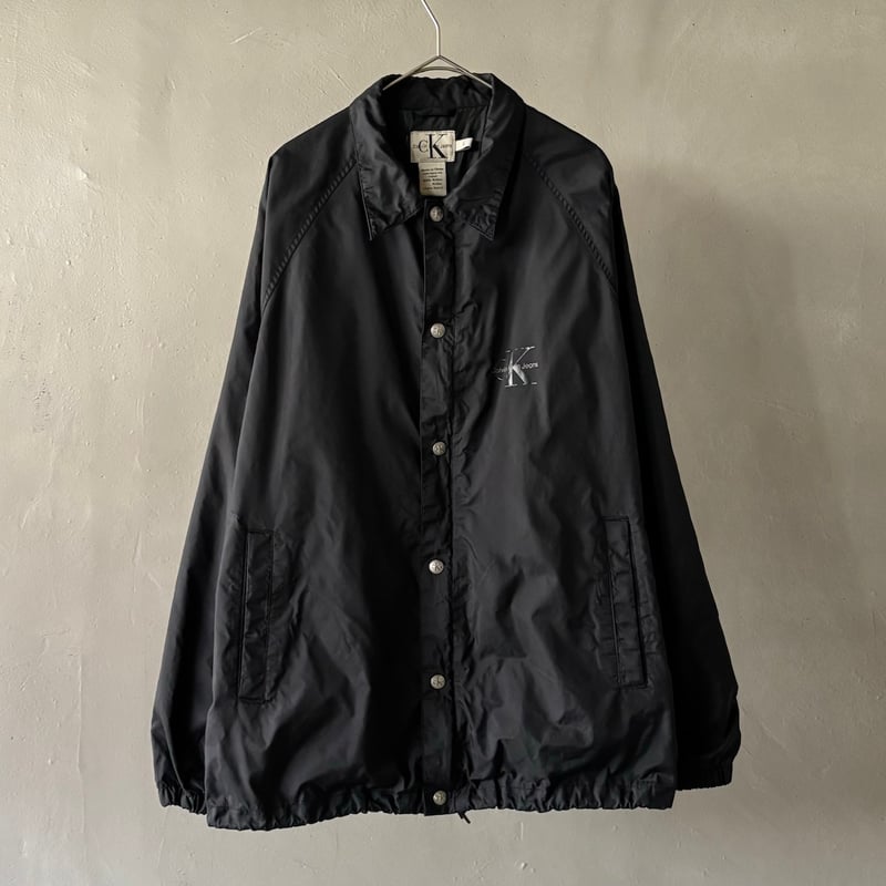 90s CK JEANS カルバンクライン コーチジャケット 黒 L 90s Calvin klein jeans coach jacket | sui & shara